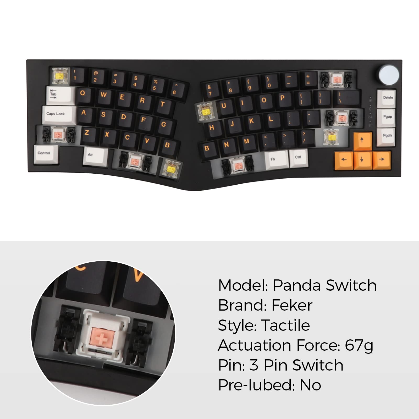 キーボード EPOMAKER Feker Alice 80 Black Feker Alice 80